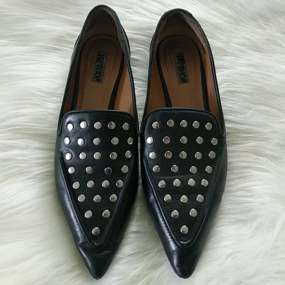 Topshop studded flats